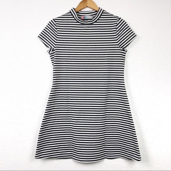 Free People Dresses & Skirts - FREE PEOPLE BEACH Mock Neck Mini Dress Striped L